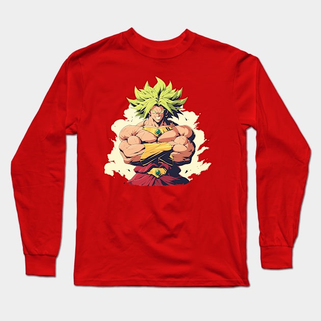 broly Long Sleeve T-Shirt by peterdoraki